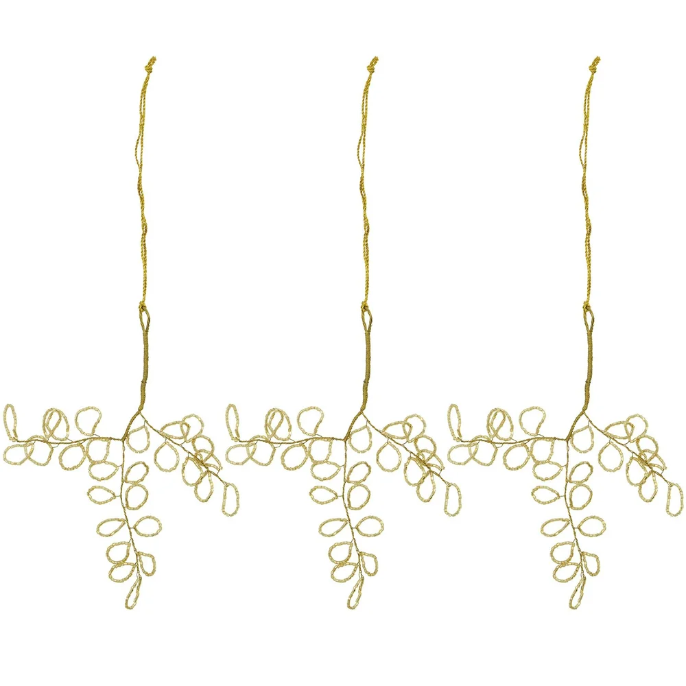 Pearl Julepynt 3-pk, Gull v:8442816