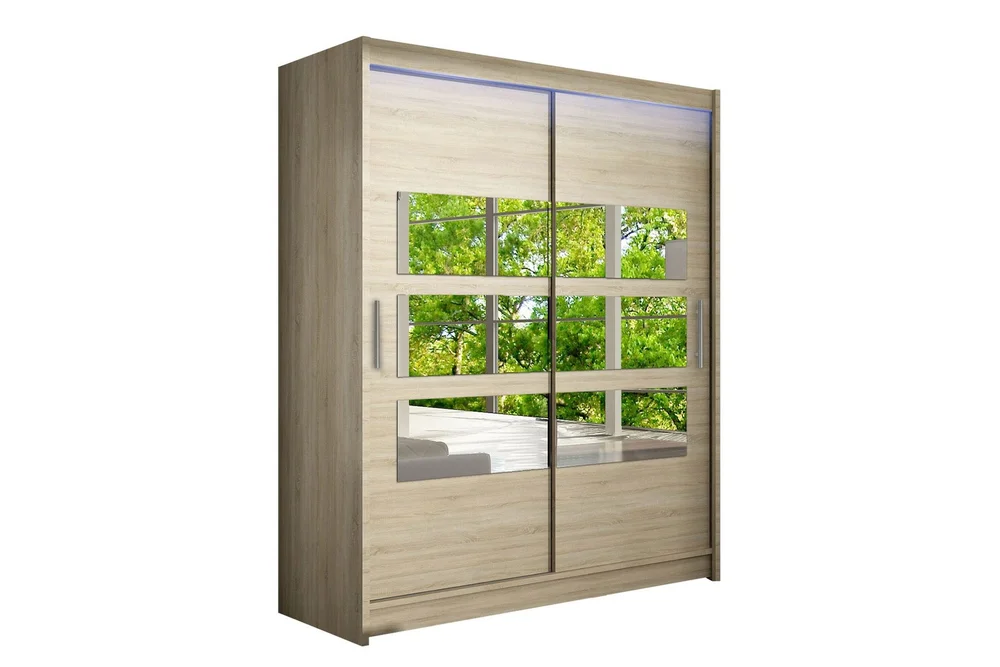 Leila Garderobe med Speil 150x200 cm v:1514824