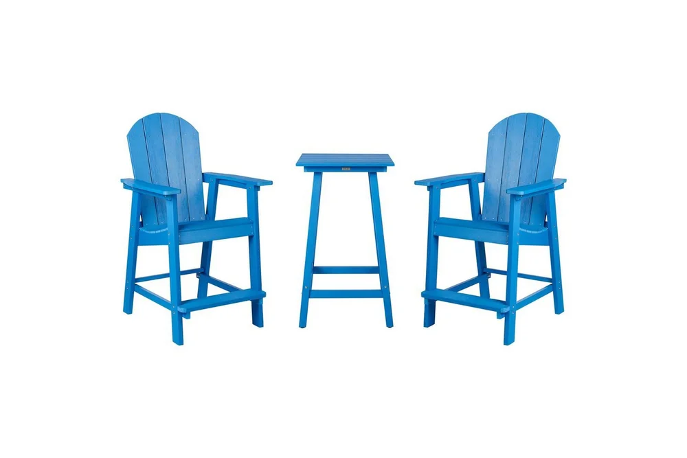 Cafeset Beliani Adirondack Blå blue v:7568715 Cafeset Beliani Adirondack Blå blue v:7568715