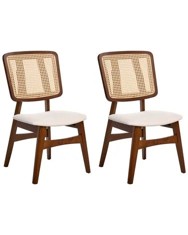 Sett med 2 spisestoler ALCOVA Heltre Brun v:6077800