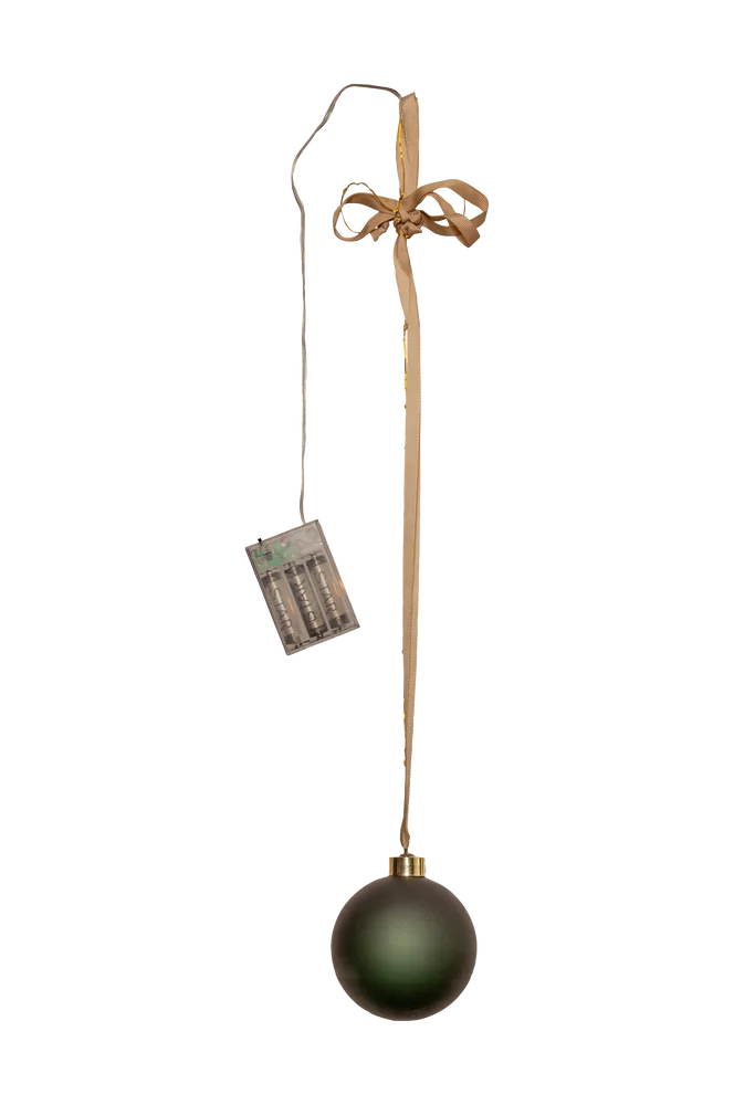 Dekor Bliss 10 cm - Grønn - Belysning | m v:7336726