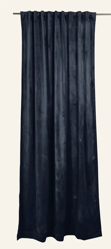Gardin mørk blå - 135x220 cm v:374065