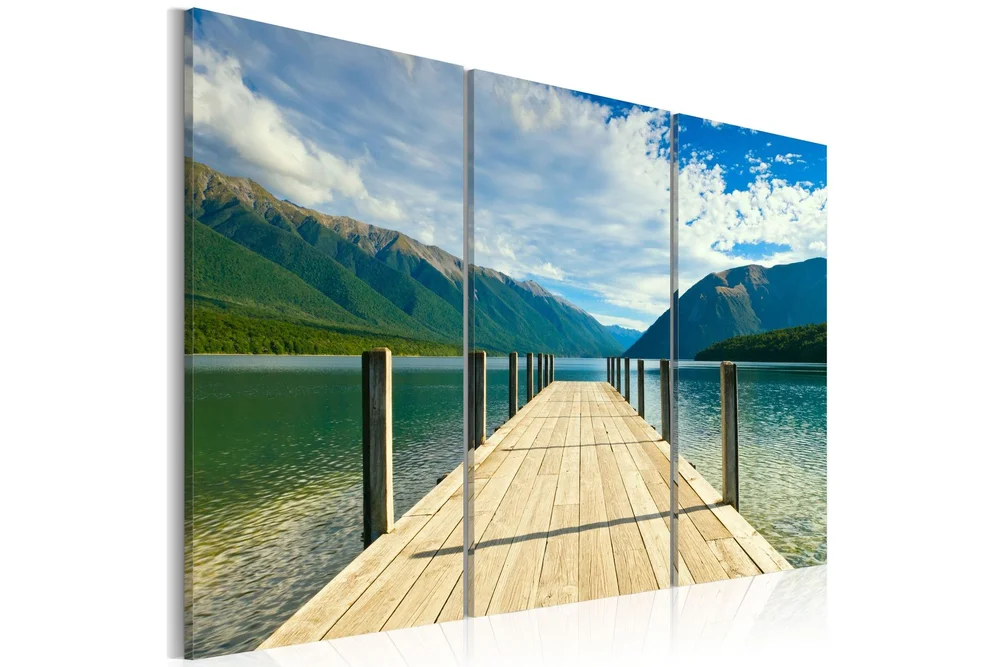 Bilde A pier on the lake 90×60 v:6785951 Bilde A pier on the lake 90×60 v:6785951