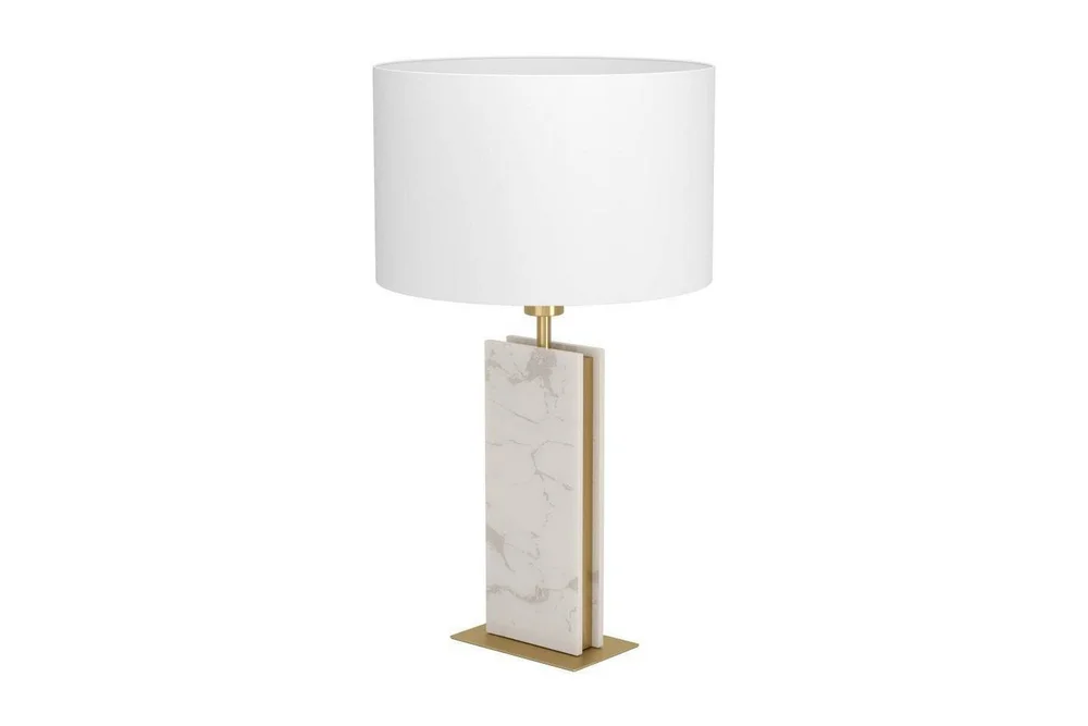 Bordlampe Eglo Belesar Messing/Hvit v:7169931