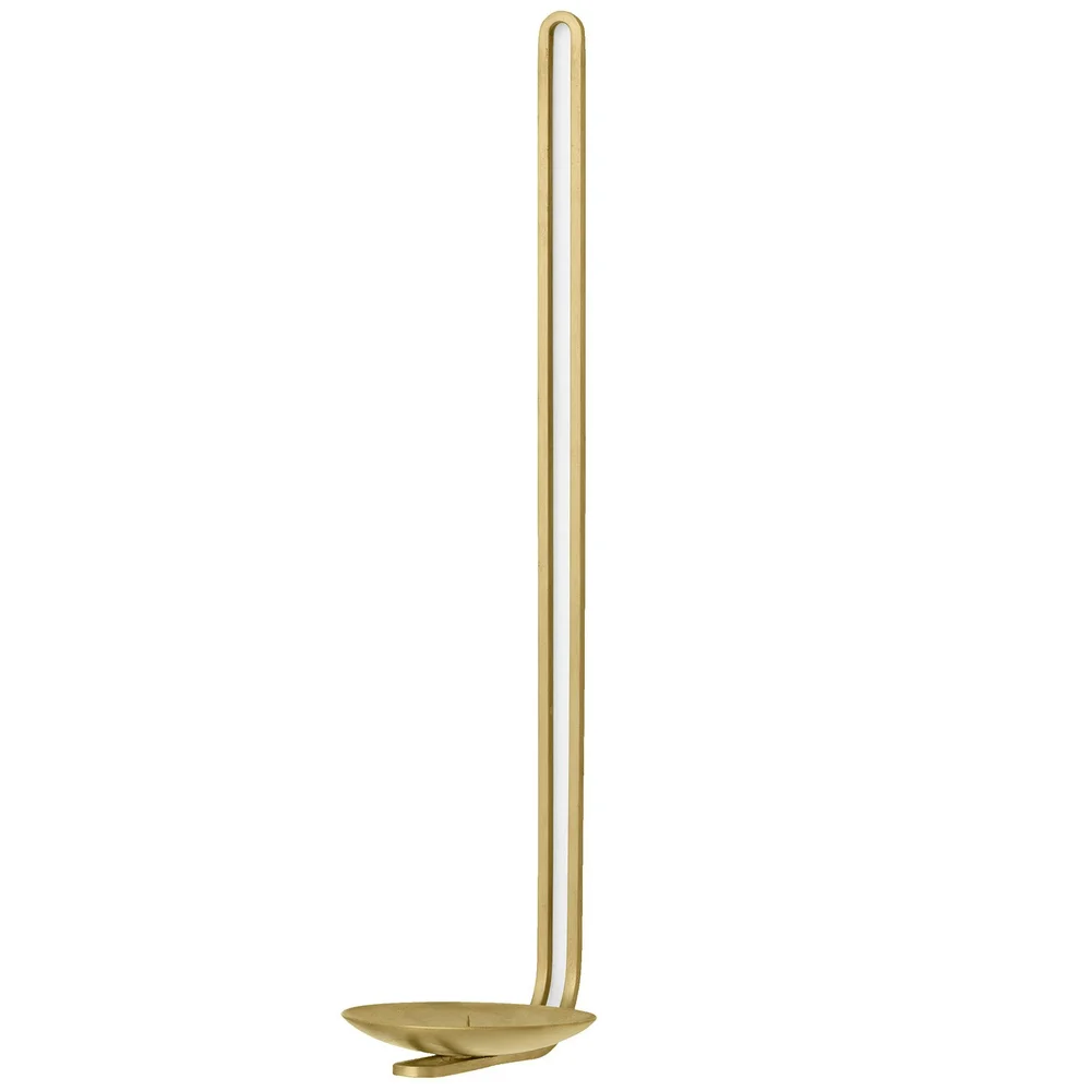 Clip Vegglysholder 34 cm, Messing v:502055