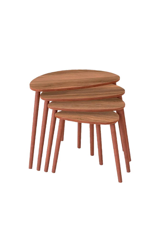 Settbord (4 deler) Nora - Brun m v:3683880