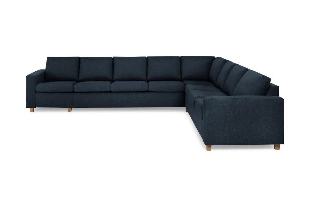 Crazy 7-seters Vendbar L-formet XX-Large Hjørnesofa i Stoff v:6760033