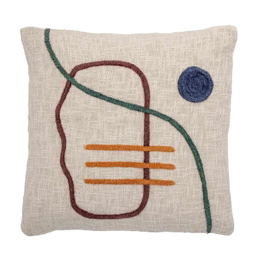 Bloomingville pute broderi 45×45 cm v:4570574