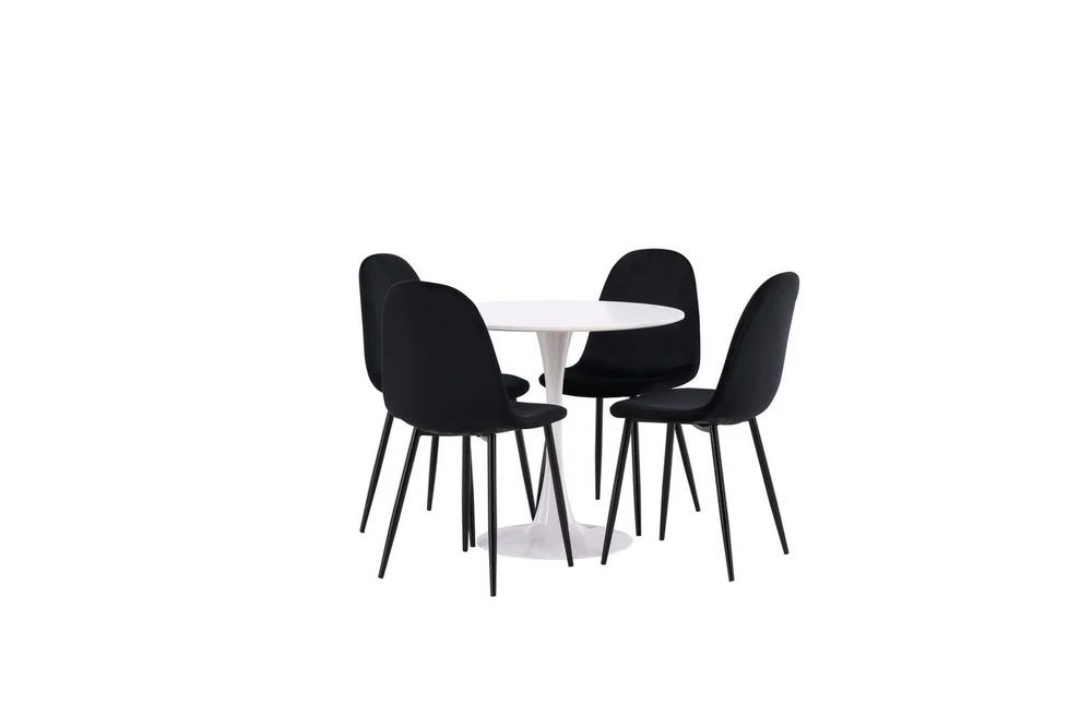 Spisegruppe Rund spisegruppe Hamden, Polar Svart v:2517968