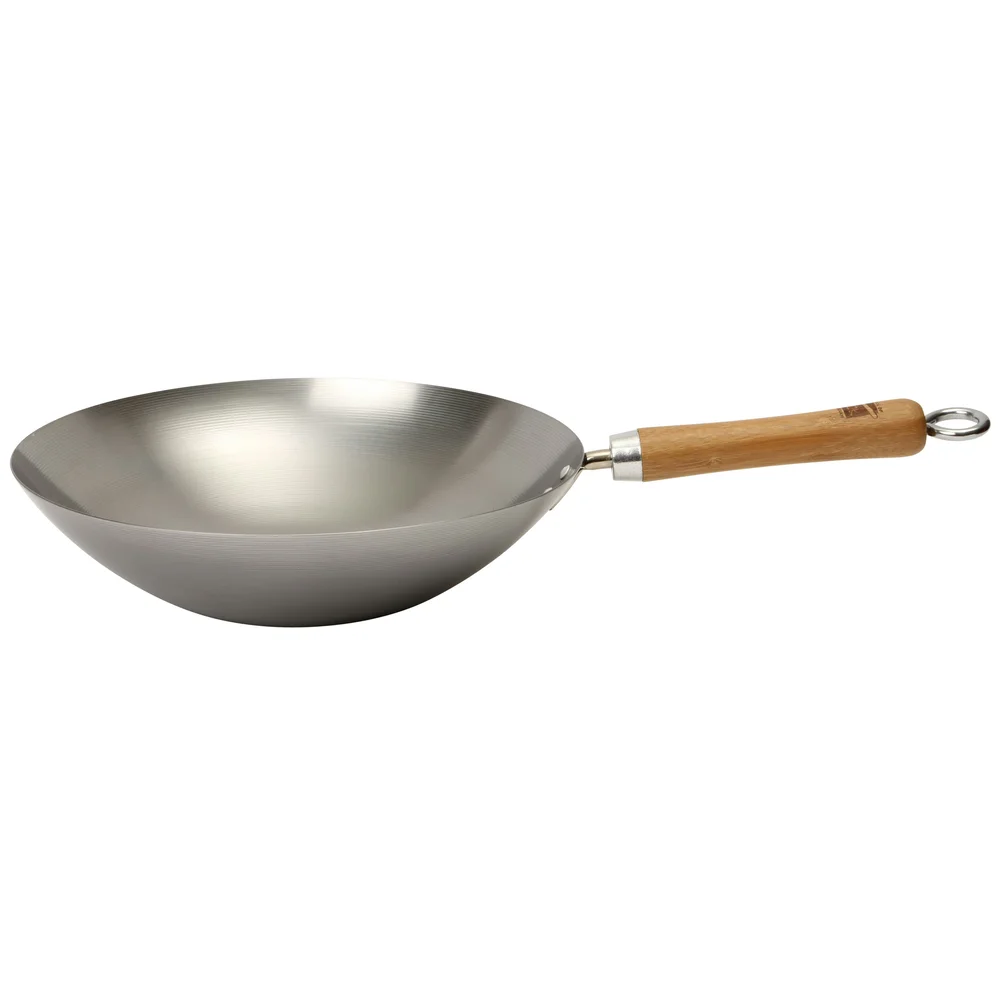 School of Wok Wokpanne Karbonstål Grå, 30 cm v:2461184