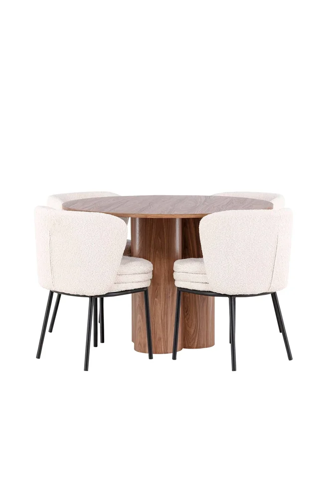Olivia spisebord med Agnes spisestol – Hvit m v:2587472 Olivia spisebord med Agnes spisestol – Hvit m v:2587472