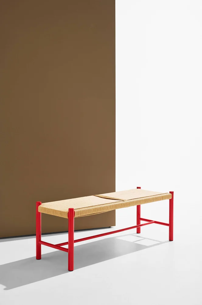 Ines benk - Rød m v:6764389