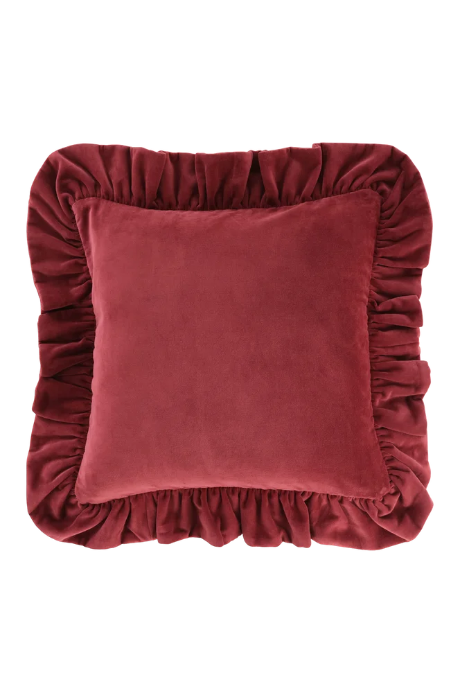 FRILLE putetrekk 50×50 cm – Rød – Tekstiler | m v:4824936 FRILLE putetrekk 50×50 cm – Rød – Tekstiler | m v:4824936