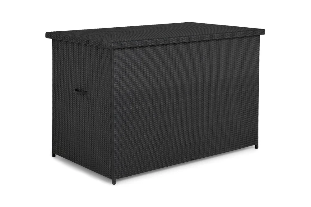 Gigant vanntett puteboks XL for utendørs bruk – Oppbevaringsboks i kunstrotting (B150xD90xH101 cm) v:4219341
