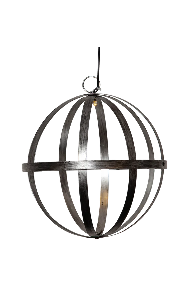 Solcellekule Astri 25 cm - Sølv - Belysning | m v:5459868