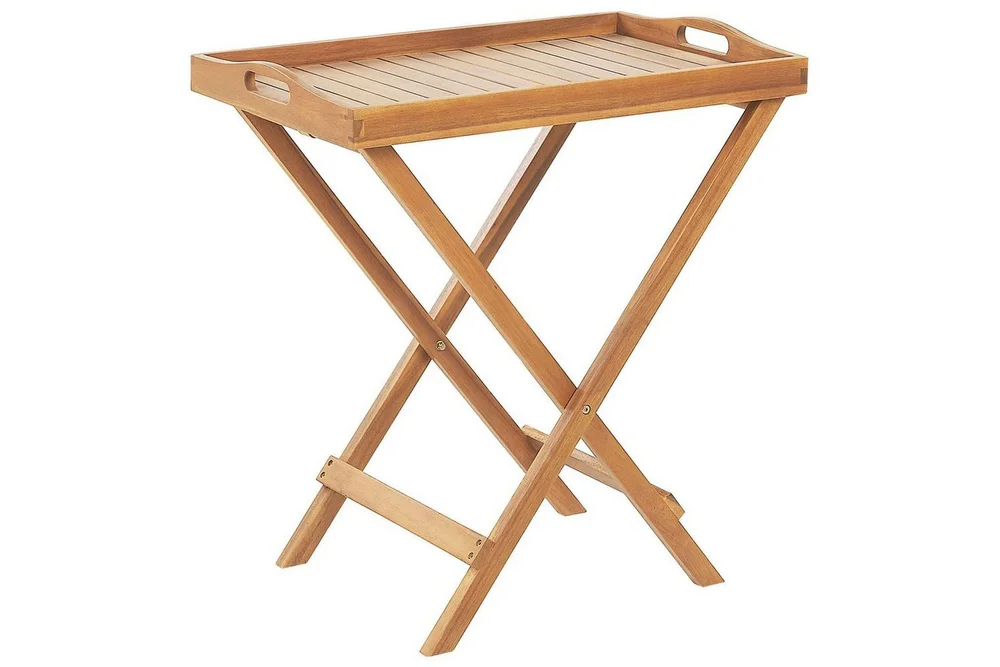 Sidobord Beliani Java Light wood v:3512491
