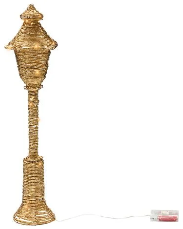 Juledekorasjon LED ALFTANES 62 cm Stolpelampe Gull v:1151153