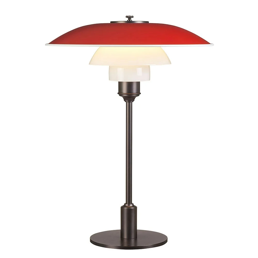 PH 3½-2½ Bordslampa 60W E14, Rød v:7656880