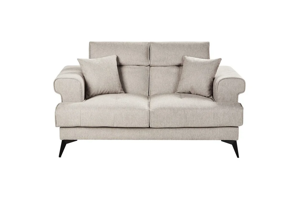 2-sitssoffa Beliani Skive Beige Beige v:7200311 2-sitssoffa Beliani Skive Beige Beige v:7200311