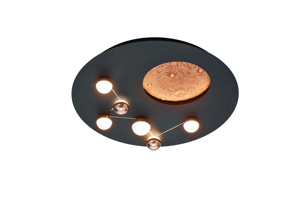 Trio Lighting Zodiac LED Plafond matt svart v:2496628