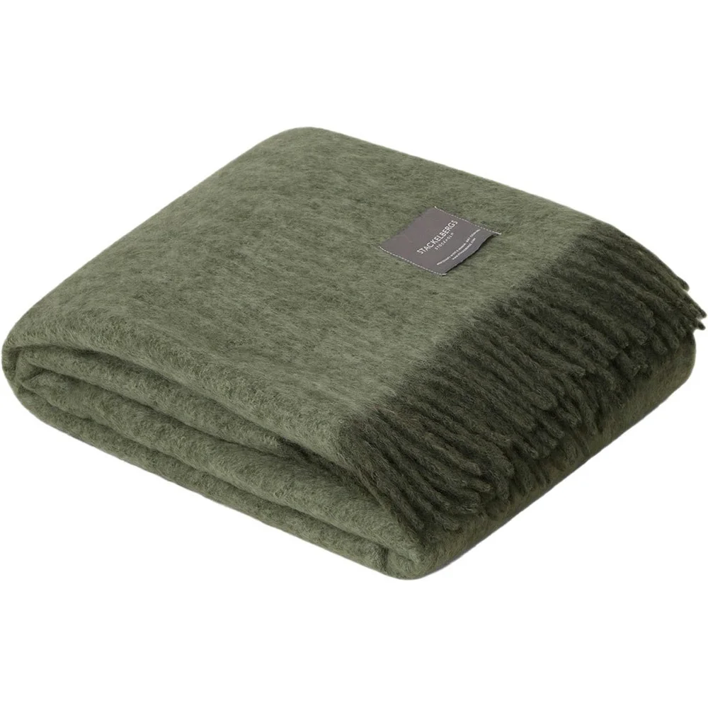 Mohair Pledd 130×170 cm, Moss v:7530281 Mohair Pledd 130×170 cm, Moss v:7530281