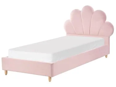 Barneseng Skjell Fløyel NEULISE 90 x 200 cm Rosa v:9644706 Barneseng Skjell Fløyel NEULISE 90 x 200 cm Rosa v:9644706