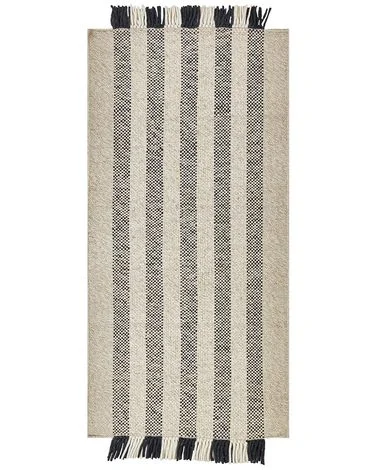Teppe TACETTIN Hvit 80 x 150 cm Ull v:8831710