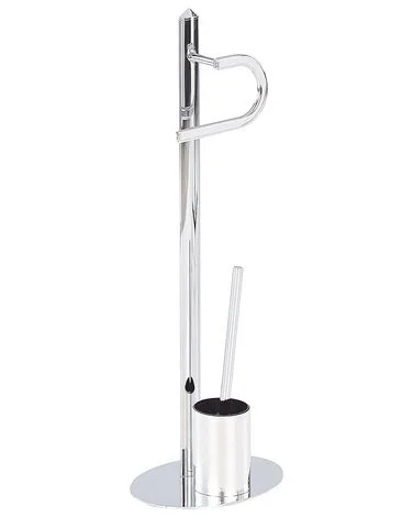 Holder for toalettpapir og børste SARTO Metall Sølv v:8094877 Holder for toalettpapir og børste SARTO Metall Sølv v:8094877