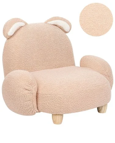 Lenestol til barn Kanin KANNA Bouclé Beige v:8406184 Lenestol til barn Kanin KANNA Bouclé Beige v:8406184