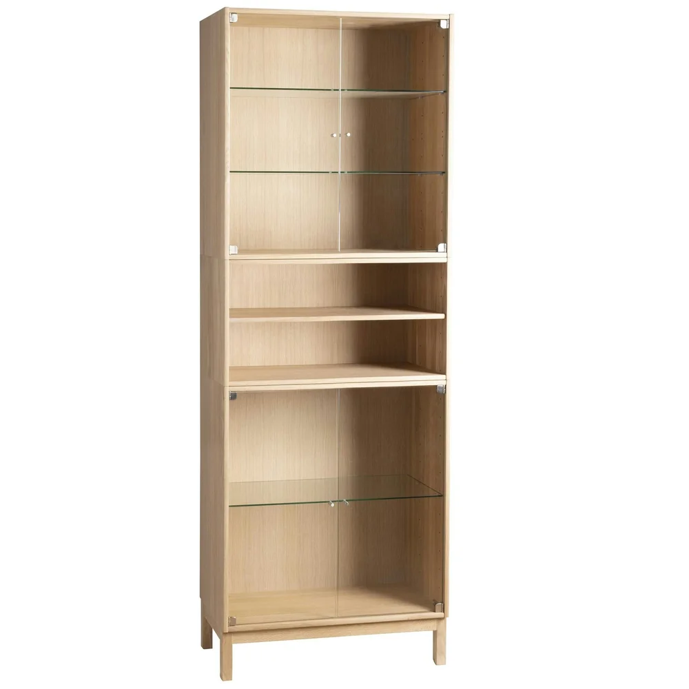 3001 Vitrineskap 198 cm, Hvitoljet Eik v:3137993