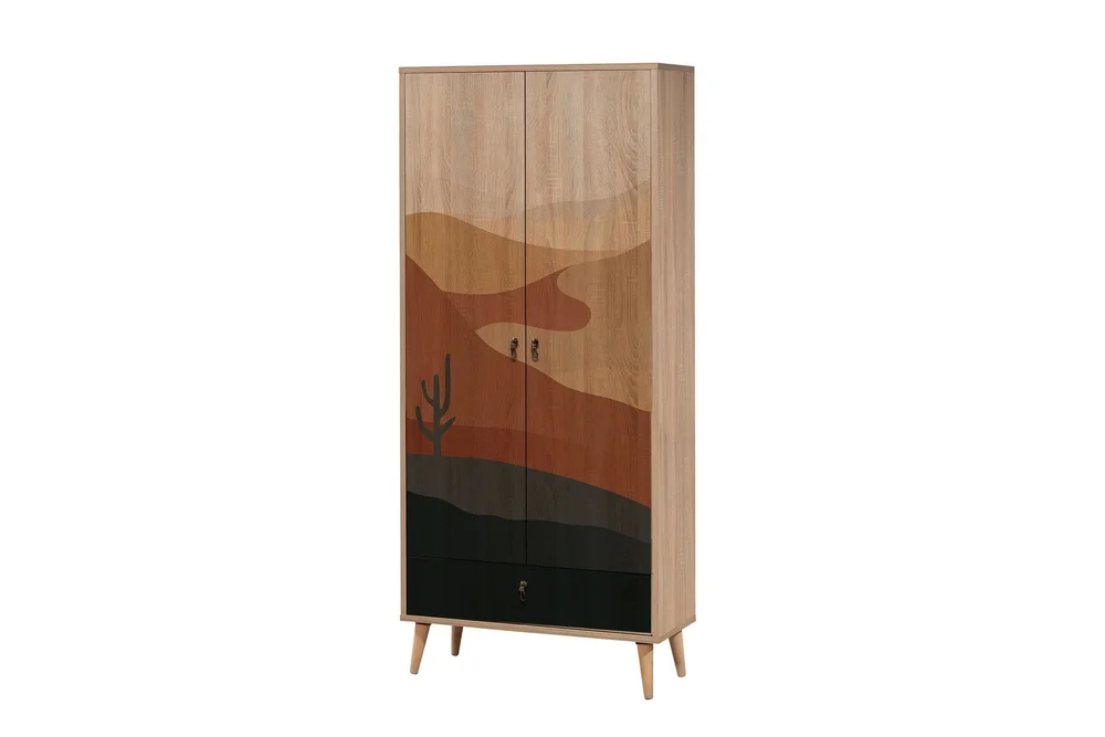 Bertoaria Garderobe 80×190 cm Brun v:8428740