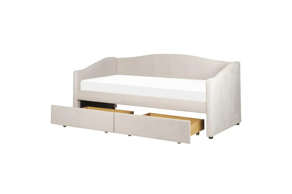 Enkelsäng Beliani Vittel med förvaring Beige Beige v:8781429 Enkelsäng Beliani Vittel med förvaring Beige Beige v:8781429