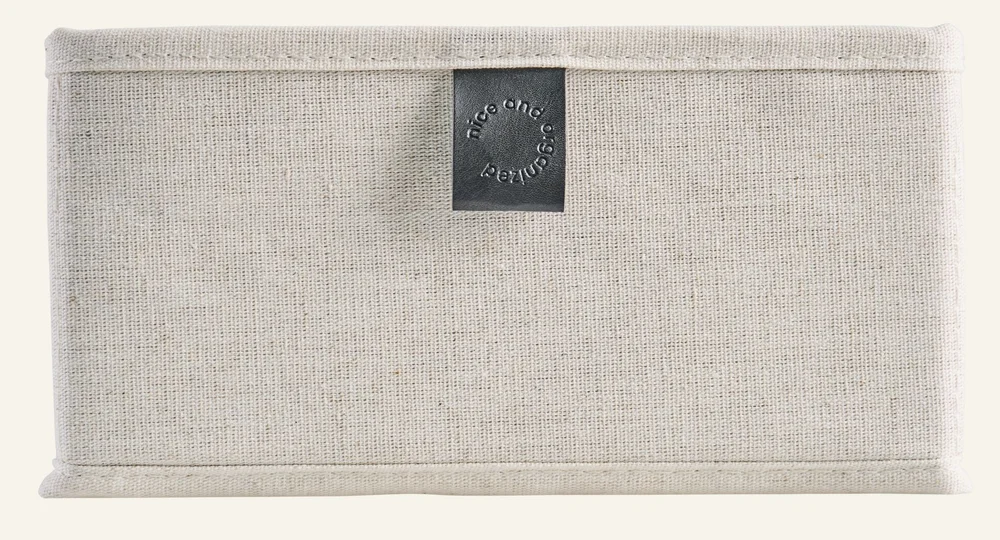 Organiseringsboks lys natur - 42x14x11 cm v:1652487