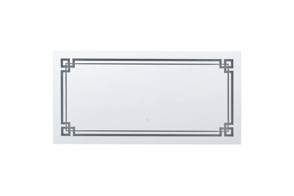 Badrumsspegel med LED Beliani Avranches Silver v:1697851 Badrumsspegel med LED Beliani Avranches Silver v:1697851