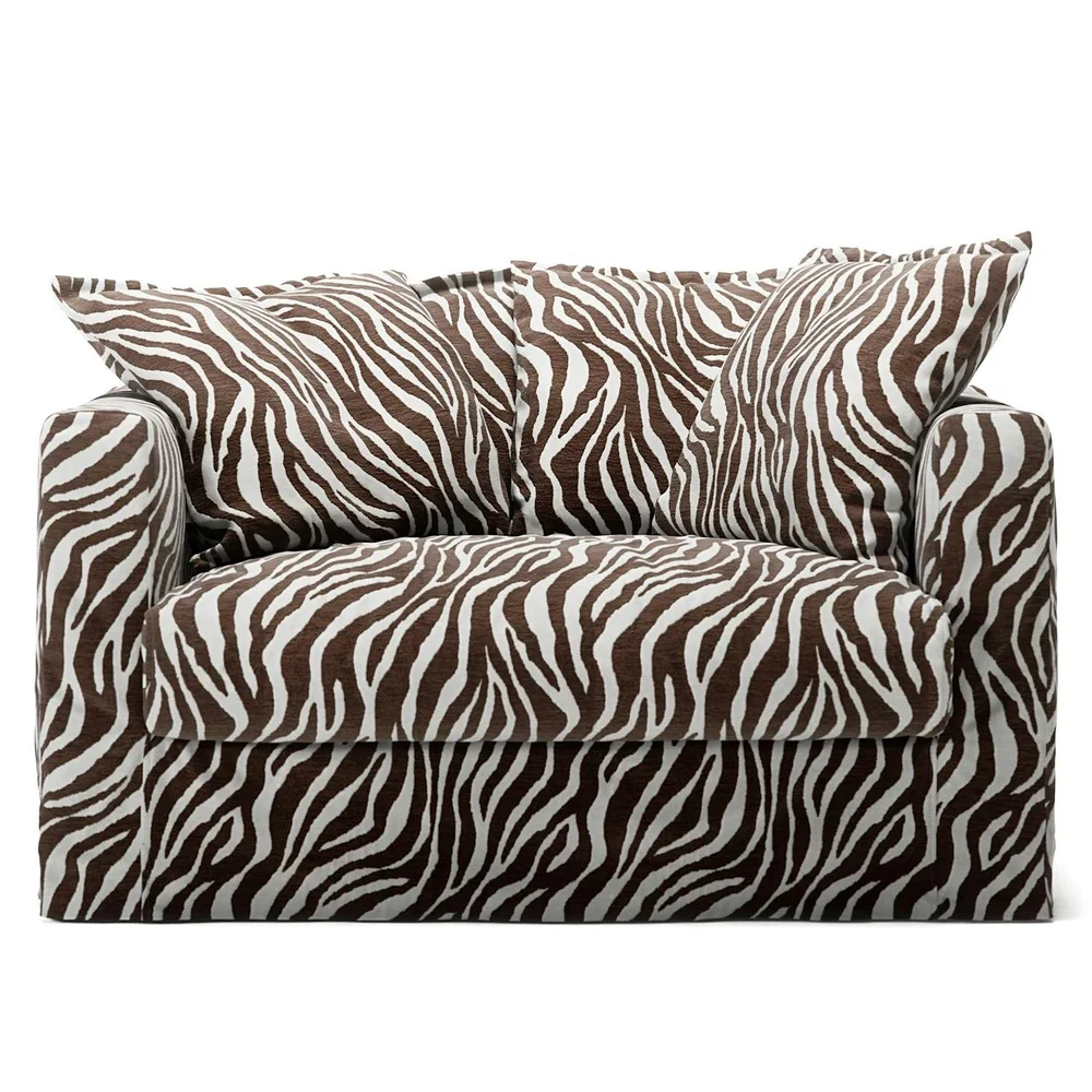 Stopning Til Le Grand Air Love Seat Chenille, Zebra v:3869342 Stopning Til Le Grand Air Love Seat Chenille, Zebra v:3869342