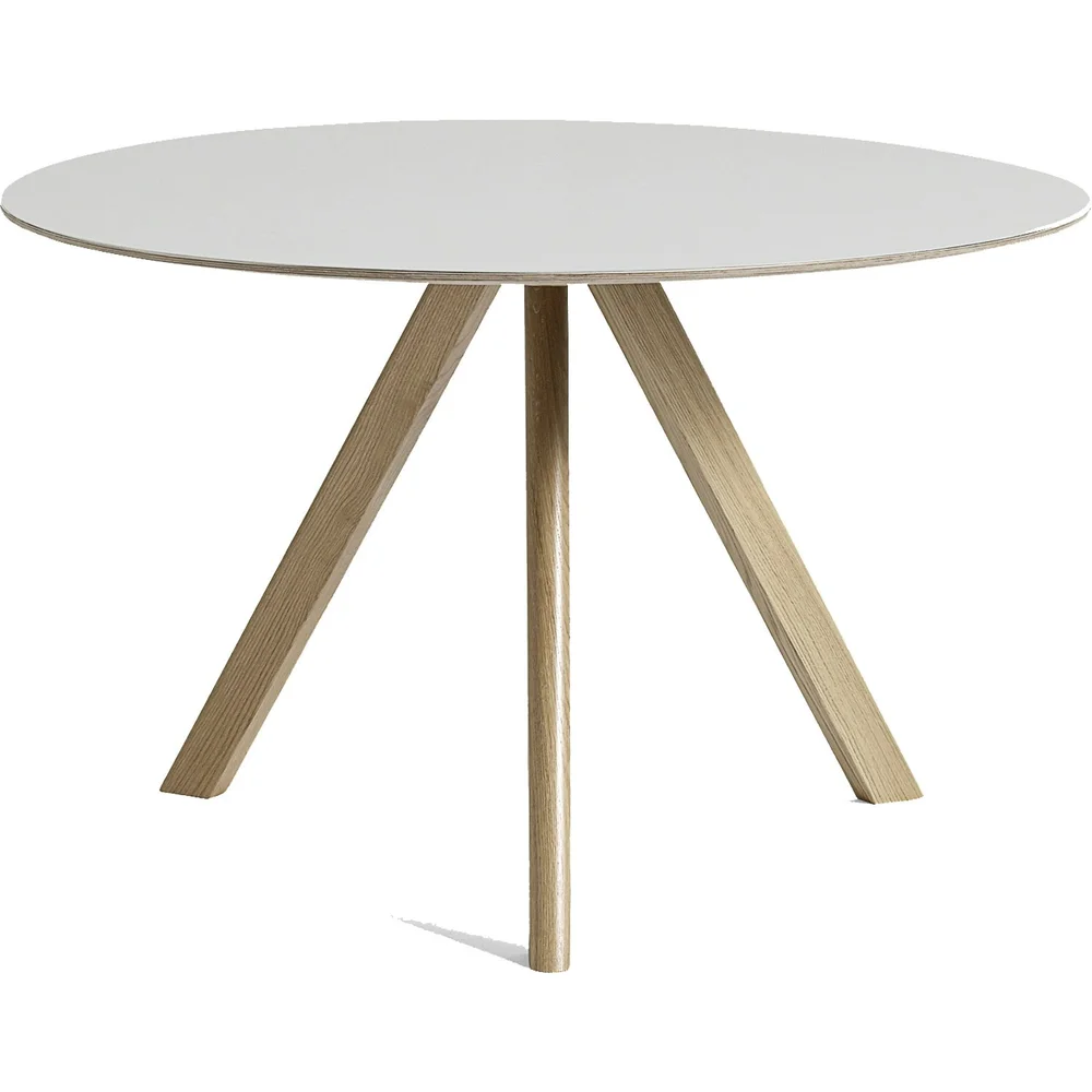 CPH 20 2.0 Bord Ø120 cm, Vannbasert lakkert Eik / Off-white v:9657045 CPH 20 2.0 Bord Ø120 cm, Vannbasert lakkert Eik / Off-white v:9657045