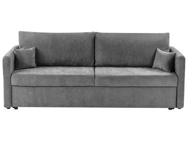 Sovesofa 3-seter BLEIK Med oppbevaring Chenille Lysegrå v:4051272