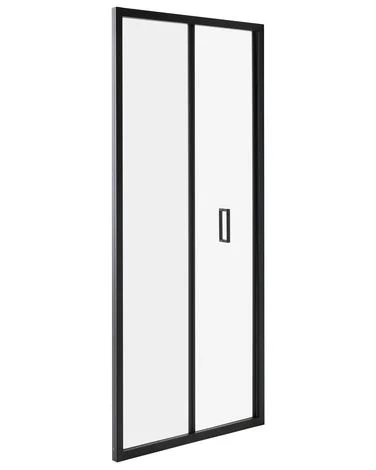 Foldbar dusjdør NELTUME 80 x 190 cm Svart v:1403514