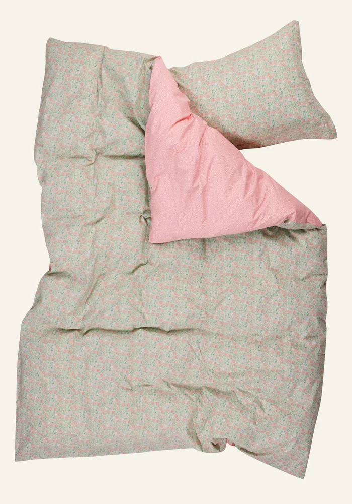 Percale sengesett korall - 140x200 cm v:417856