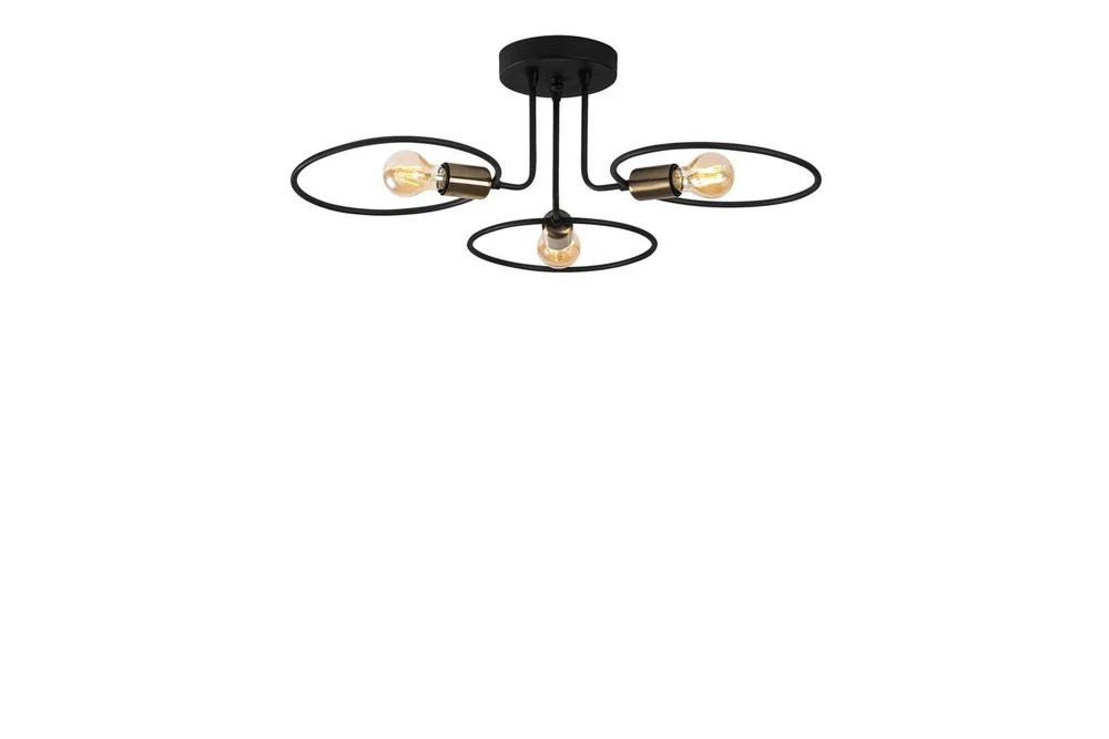 Taklampe Sirkel Svart v:7306260