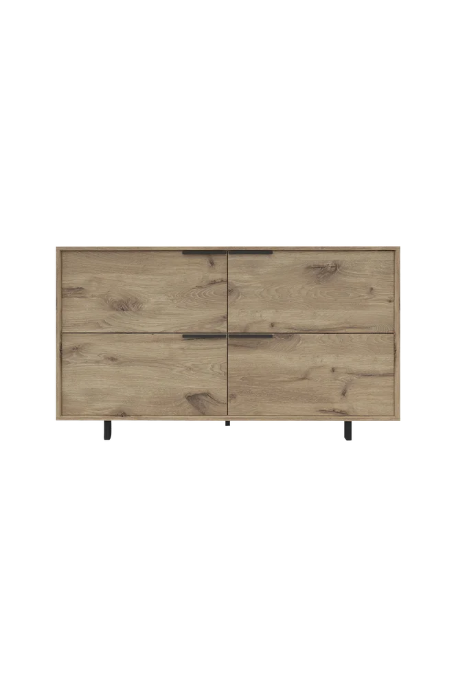 Alberto Sideboard med 4 klaffer – Brun m v:7516606 Alberto Sideboard med 4 klaffer – Brun m v:7516606