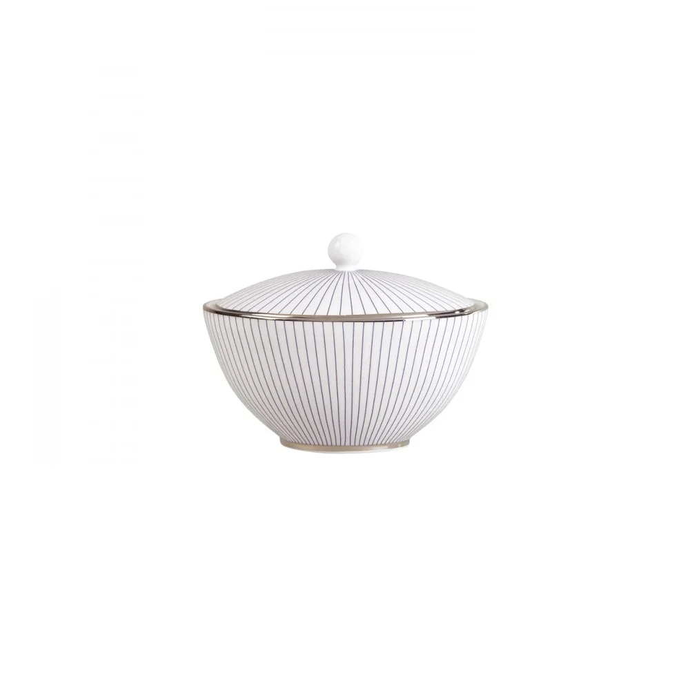 Pinstripe sukkerskål med lokk v:3601419