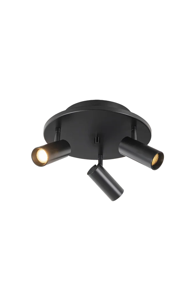 Takspotlight Concord 3-lys - Svart - Belysning | m v:2314344