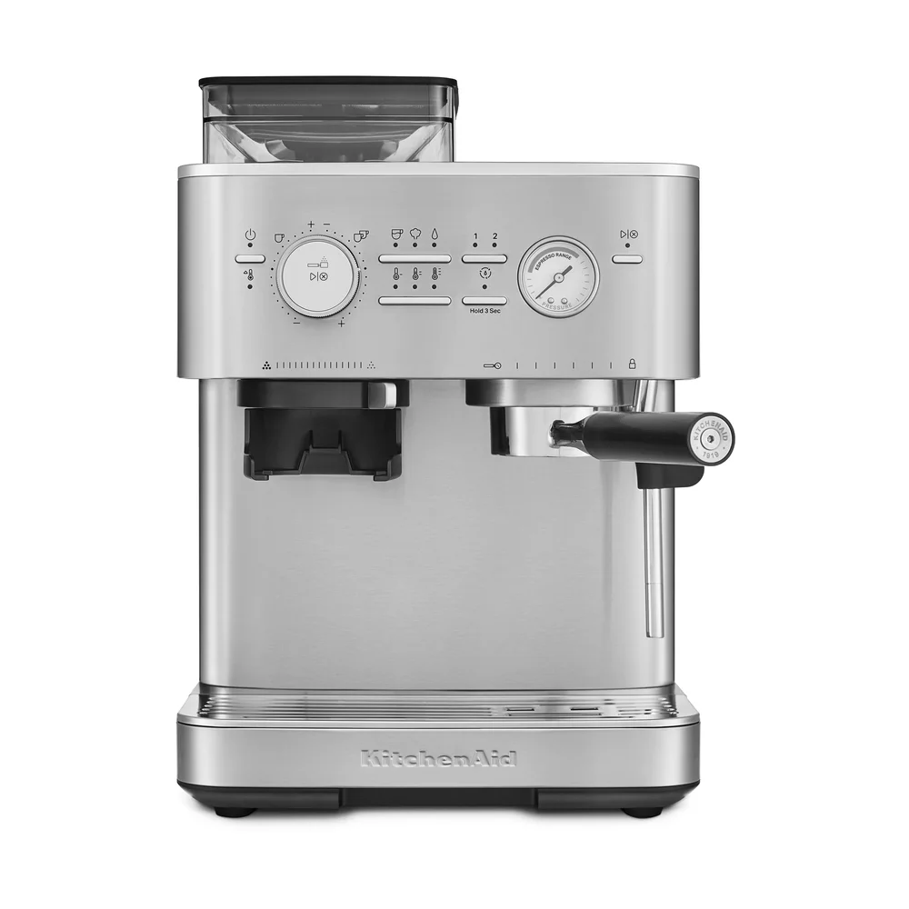 KitchenAid halvautomatisk espressomaskin med kvern v:3124020 KitchenAid halvautomatisk espressomaskin med kvern v:3124020
