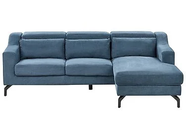 Hjørnesofa 4-seters GLOSLI Marineblå Venstrevendt v:7528255 Hjørnesofa 4-seters GLOSLI Marineblå Venstrevendt v:7528255