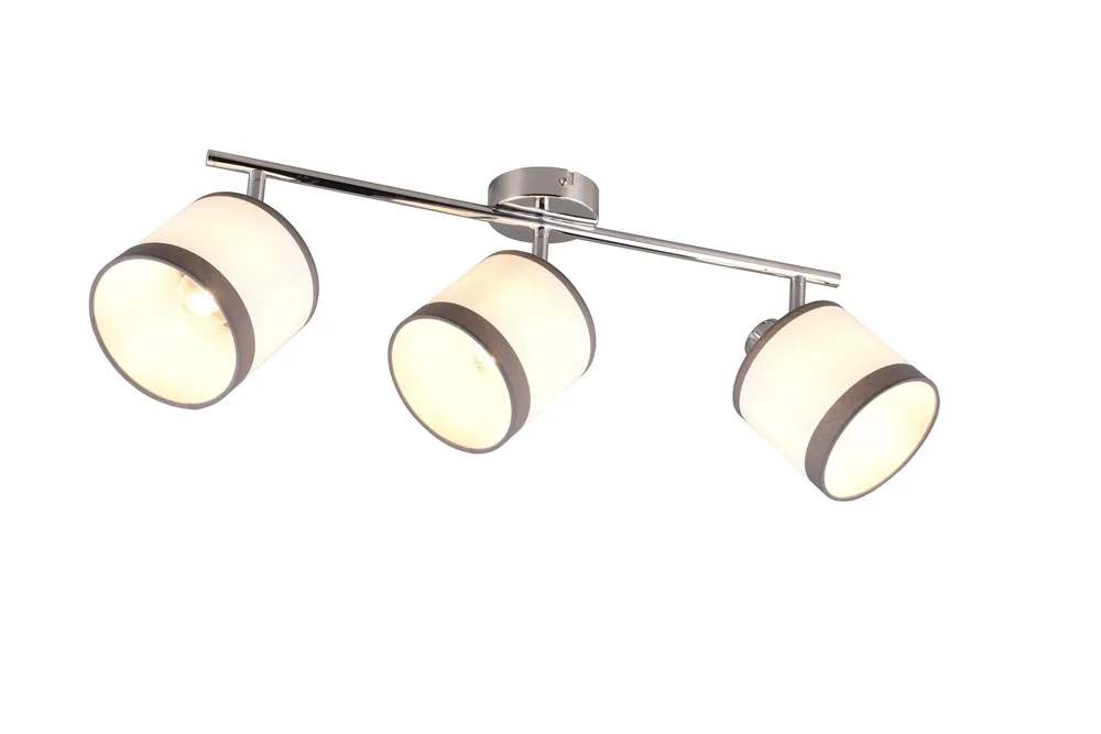 Trio Lighting Davos spotlight 3L E14 krom/hvit v:2391166