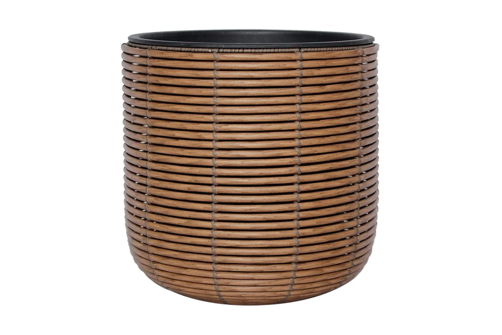 Wicker Blomsterkrukke D35xH36 cm Brun v:8654583