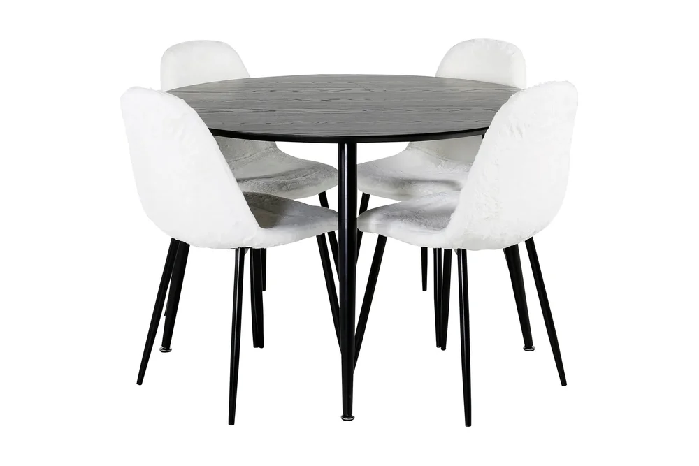 Balisa Spisegruppe 115 cm Rund + 4 Ypas Spisestoler v:9744160