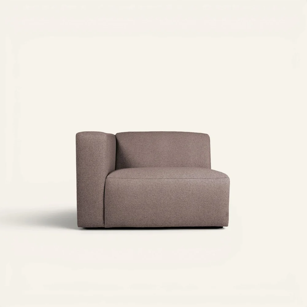 Modul 1,5 seter armlene venstre brun - 110x93x73 cm v:5885159