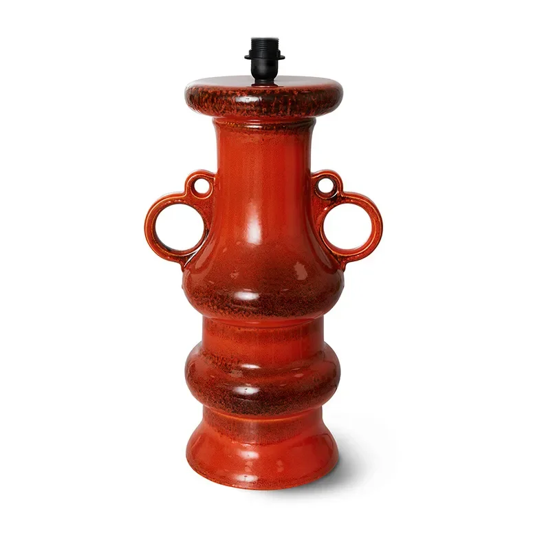 Grand lampefot glazed orange v:9501750